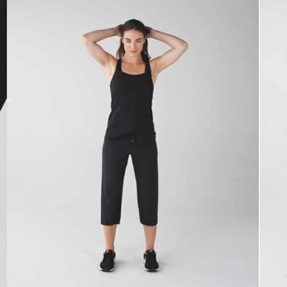 Lululemon Step Lively‎ Crop Pants Black Size 4 - Picture 1 of 11